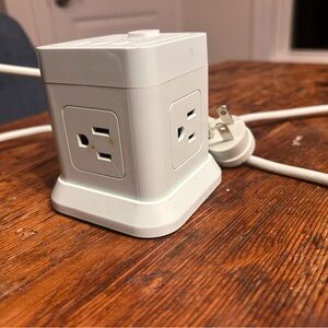 Cute 5 Foot power cord extension outlet 3 usb 4‎ Outlet Plugs
